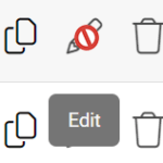 Image with copy, disable editing, delete, and edit icons