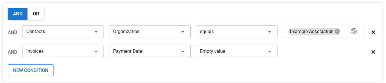 Tietokuvake, jossa on viesti, joka ilmoittaa, että vain kontaktit, joihin on lisätty sähköpostiosoitteet, on sisällytetty.